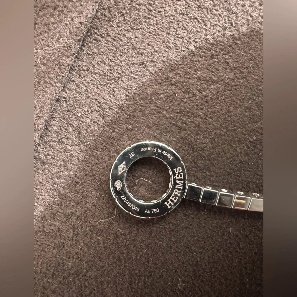 Hermes Finesse Necklace Full Pave Diamond white Gold - Picture 3 of 4